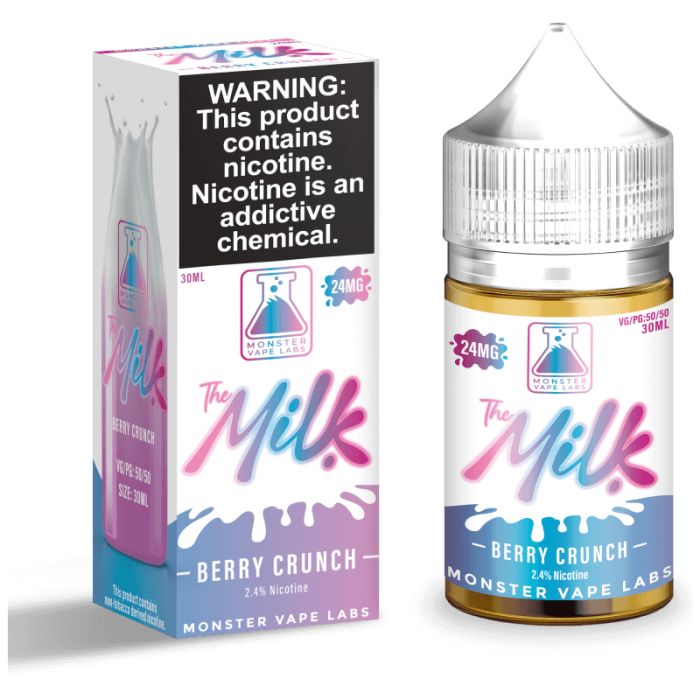 The Milk Tobacco Free Nicotine Salt E-Liquid