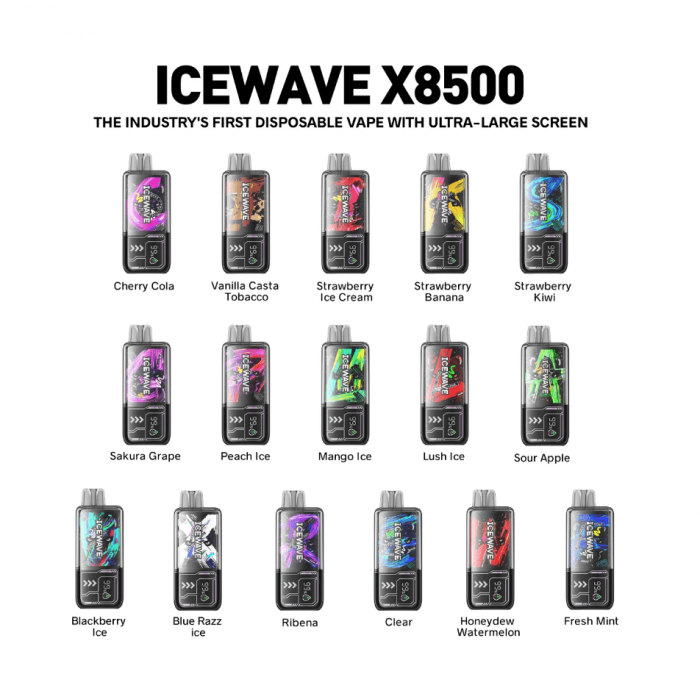 ICEWAVE x8500 Disposables 18mL 8500 Puffs (Box of 5) by Voopoo