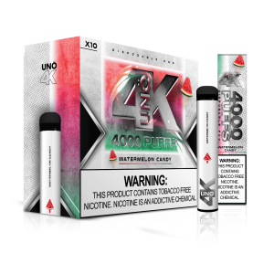 UNO 4K Tobacco Free Nicotine Disposable (Box of 10)