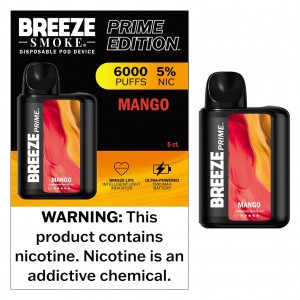 Breeze Smoke Prime Edition 6000 Puff Disposable (Box of 5)