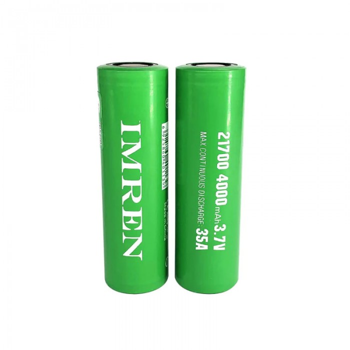 IMR 21700 4000mAh 35A 3.7v Flat-Top Battery by IMREN