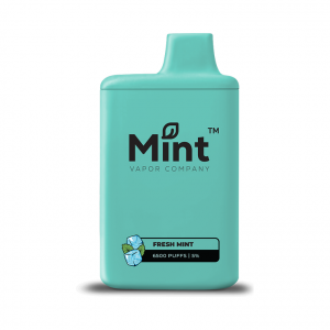 Mint 6500 Puff Disposable Vape by MNKE Bars (Box of 5)