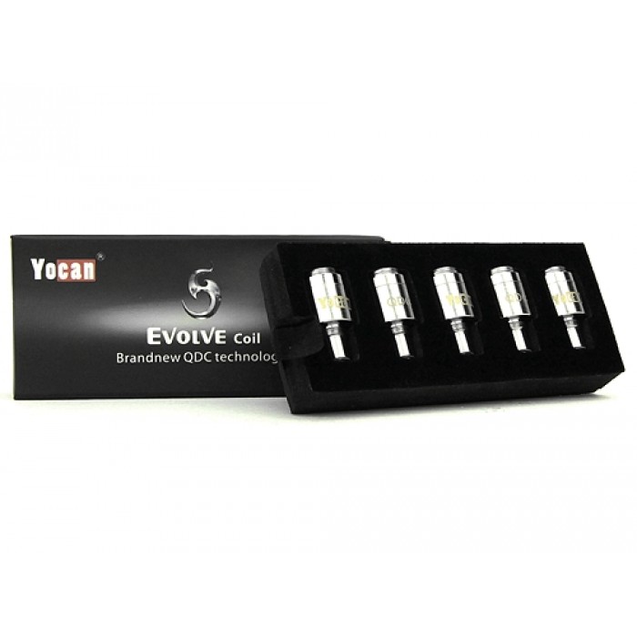 Evolve Plus Quartz Dual Replacement Coils by Yocan (5-Pcs Per Pack)