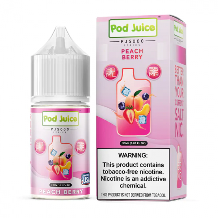 Pod Juice PJ5000 Series Tobacco Free Nicotine Salt E-Liquid (30 mL)