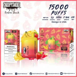 SnoopySmoke Extra Tank 15000 Puffs Disposable (Box of 10)