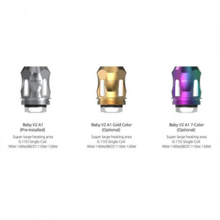 TFV8 Baby V2 Replacement Coils by Smok (3-Pcs Per Pack)